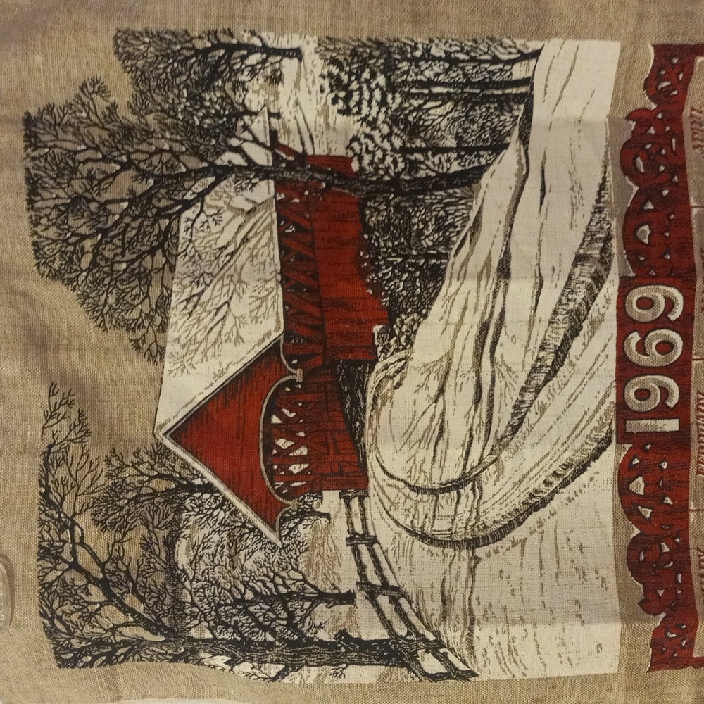 1969 calendar towel - Picture 4 of 5
